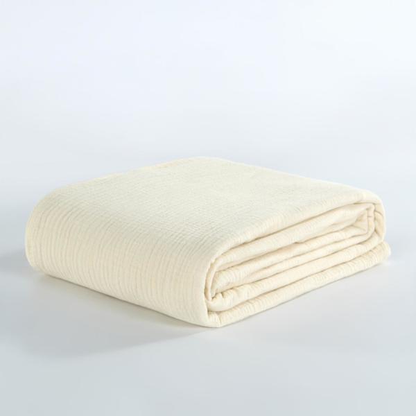 OEM Beige Muslin Blanket Oeko Tex Weighted Blankets For Adults