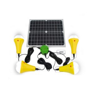 4PCS luz solar con interruptor y panel solar mono de 25W para exteriores