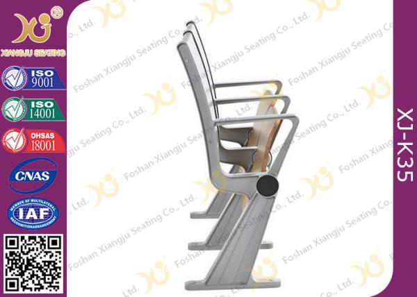 University Steel Book Holder Lecture Room Seating With Writing Desk