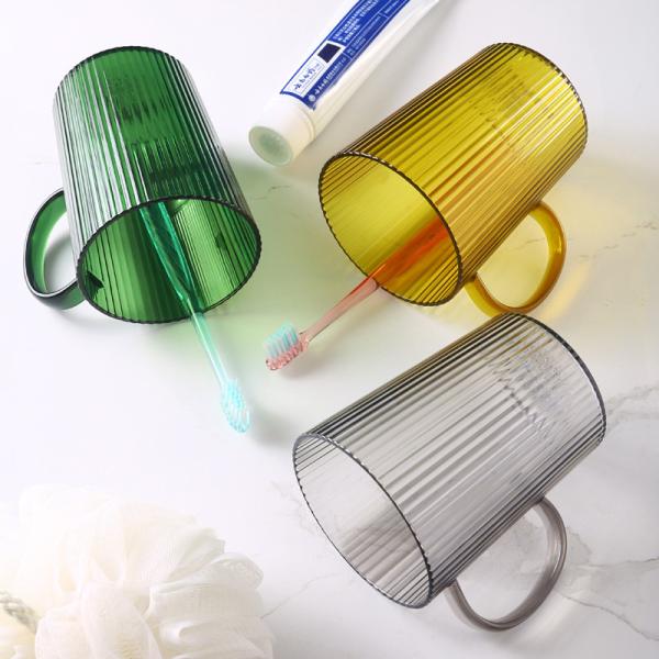 Stylish Plastic Mouthwash Cup Insta Style With Comfortable Handle