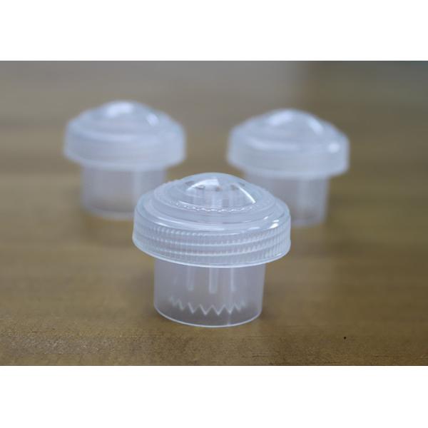 Transparent Creative Press Type Plastic Bottle Caps For Beverage Powder Packaging