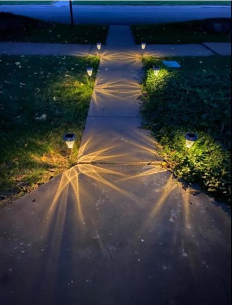 O caminho solar de 2 RGB ilumina a luz de vidro exterior do diodo emissor de luz impermeável para a passagem do gramado da jarda
