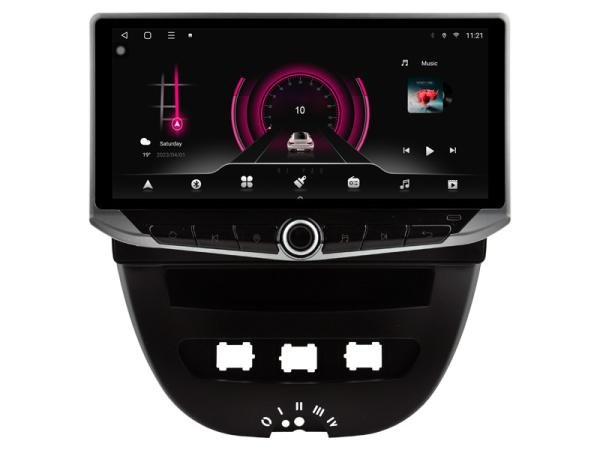 10.88 Inch Screen Multimedia Stereo For Peugeot 107 Toyota Aygo Citroen C1 2005 - 2014 GPS CarPlay Player Multimed