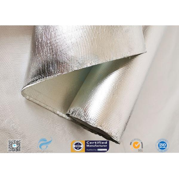 0.85mm Thick Silver Coated Fabric 95% Heat Reflection Aluminium Foil Laminated