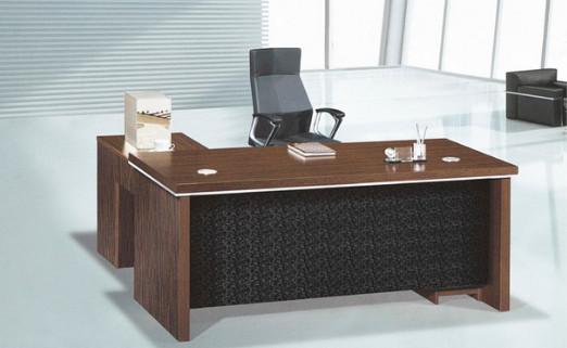 modern wooden office manager table furniture in warehouse