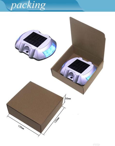 Lâmpadas de doca solar de alumínio branco para doca marinha -20.C~60.C Temporário de funcionamento Lâmpadas de doca solar de 2 pacotes