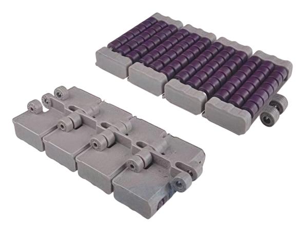 LBP831 LOW BACK PRESSURE ROLLER TOP CHAINS FOR ACCUMULATE TABLES FDA FOOD GRADE