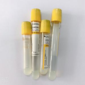 Serum Separating Yellow Cap vacuum blood colletion tube 5ml Accurate Vacuum Draw