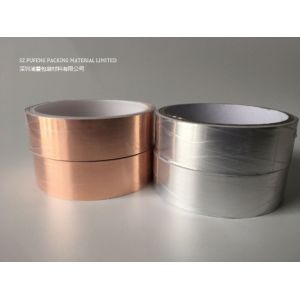 Лента медной фольги, стеклянная клейкая лента ЭМИ электрически проводная лента алюминиевой фольги