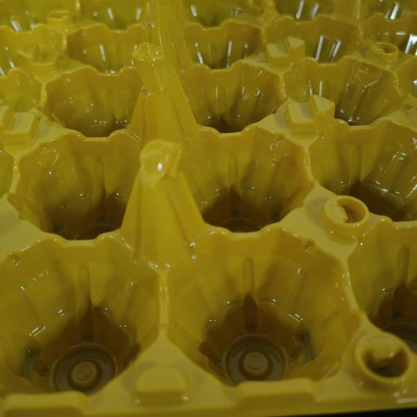 15 Hole Plastic Egg Packaging Egg Bottom Cover Separation Disposable Egg Tray