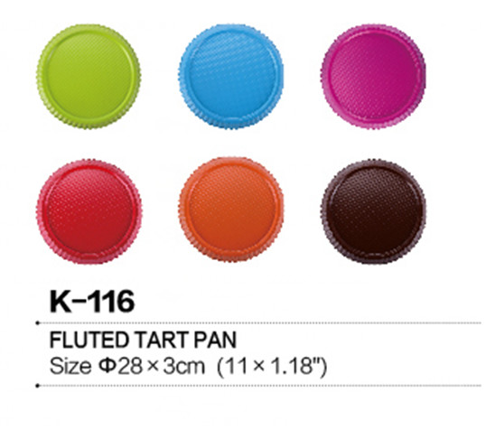 Non-Stick Carbon Steel Round Quiche Baking Cake Tart Pan Cake Tin Plated Steel Flan