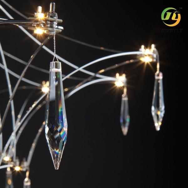 Sala de visitas simples italiana Crystal Light da casa de campo da adega de Art Chandelier Firefly Star Light