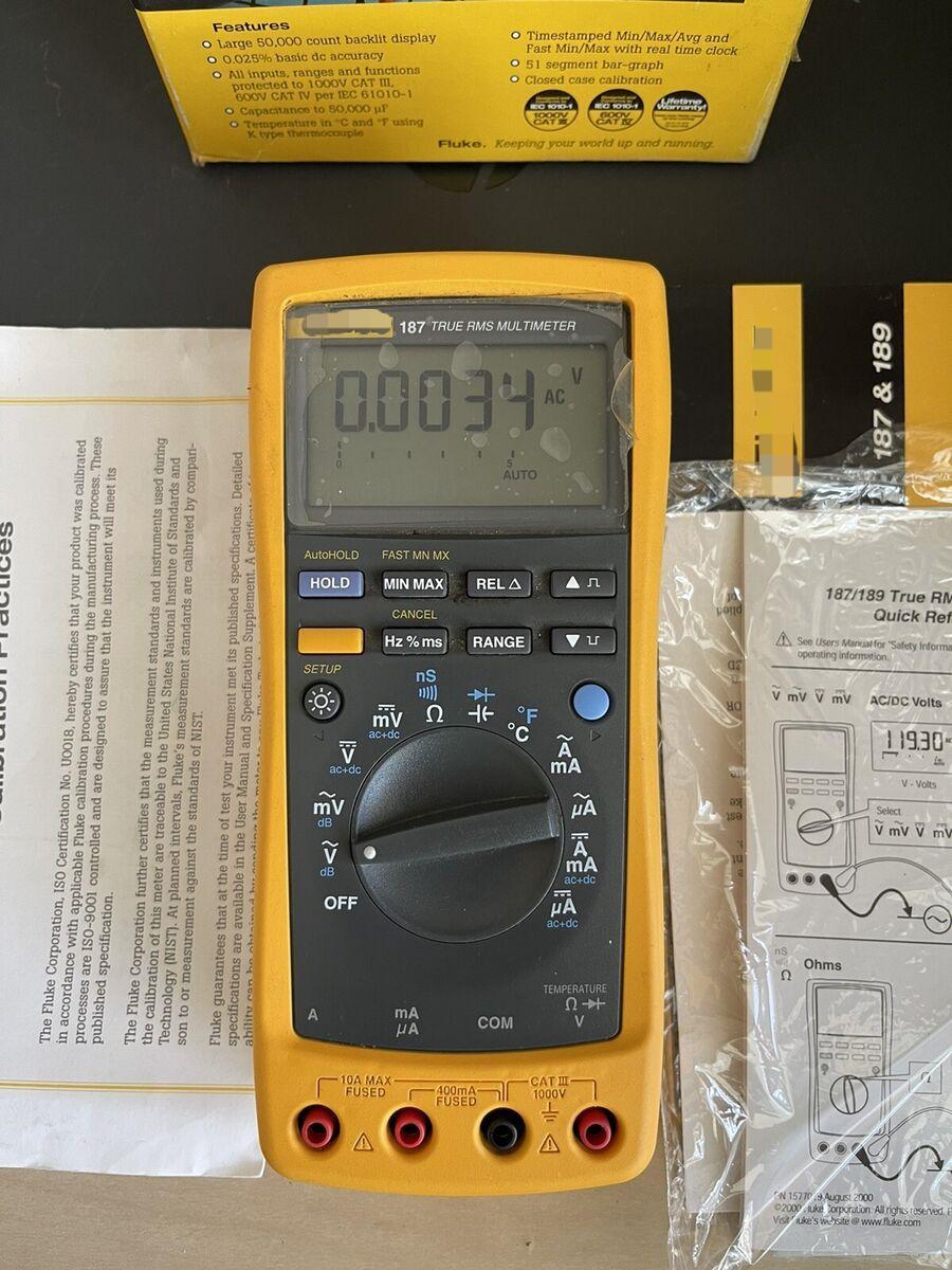 New Original Fluke 187/189 True-RMS Electronic Logging Multimeter In Stock