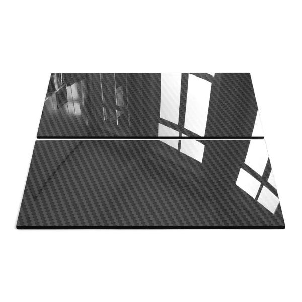 3K Carbon Fiber Plate High Gloss Finish - Carbon Fiber Plating - 100mm x 250mm x 1mm