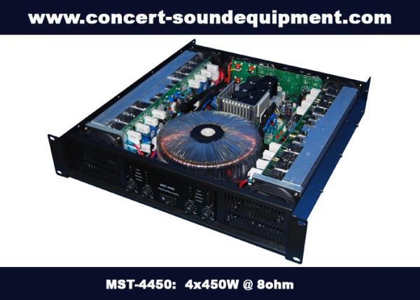 Pub , Church , School Conference Sound Equipment Class AB 4 X 450W Analogue Amplifier