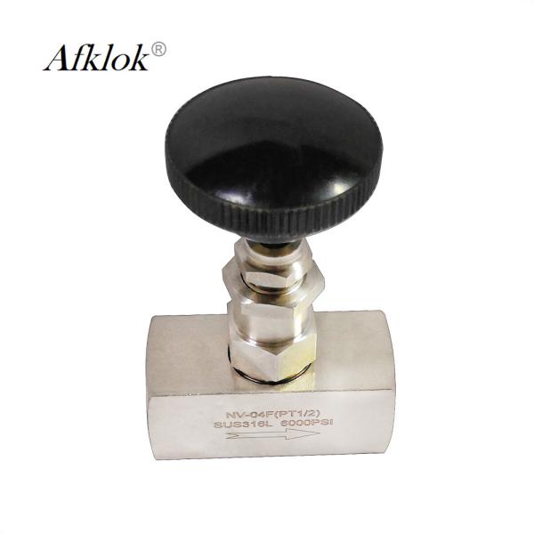 A válvula de agulha SS316 de alta pressão -40℃-200℃ OD aplicou-se ao gasóleo da água