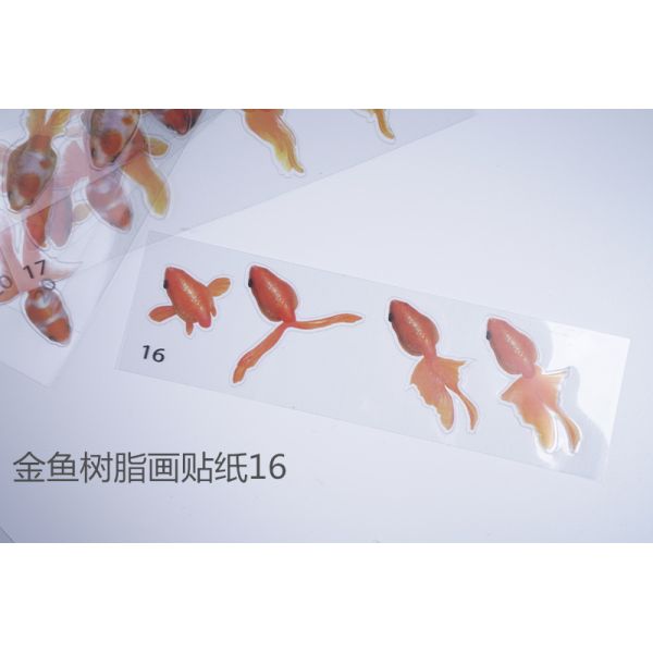 3D resin goldfish stickers, resin paintings, goldfish stickers, material stickers, crystal drip glue, goldfish paintings, resin paintings, wholesale