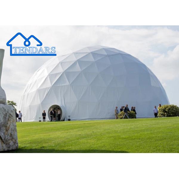 Custom Logo Design Outdoor Geodesic Camping Wind Wall Glamping Dome Tent #6204