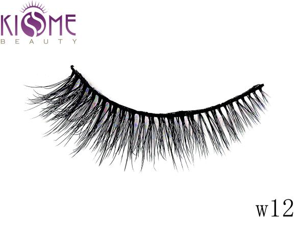 Reusable Soft 3D Silk Lashes Natural Looking Mink 3d Hair Lashes 0.10mm Thickness