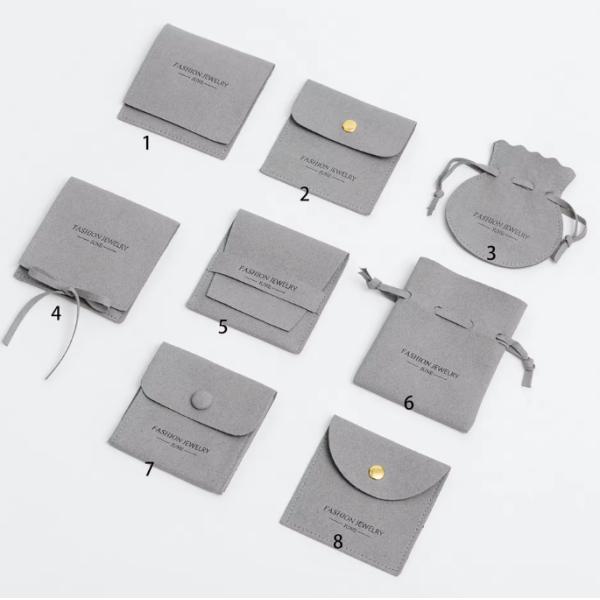 Suede Jewelry Pouch Organizer Box Envelope Pouch Travel Bag