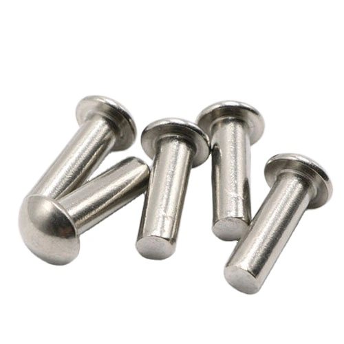 DIN661 Oval Solid Rivets / Solid Round Head Rivet Cold Forging