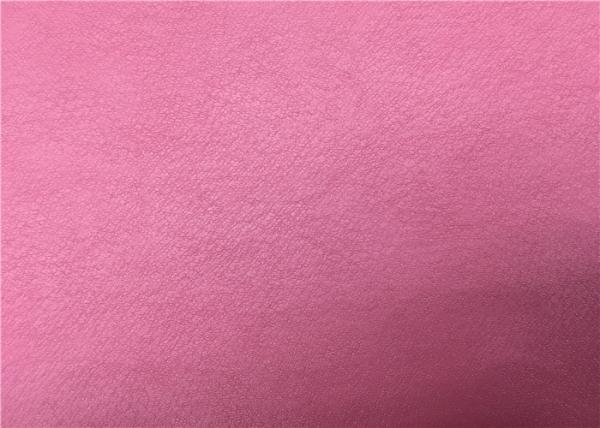 High Peeling Strength Shoes Synthetic Leather Dark Red 0.55 Mm Thickness No Fading