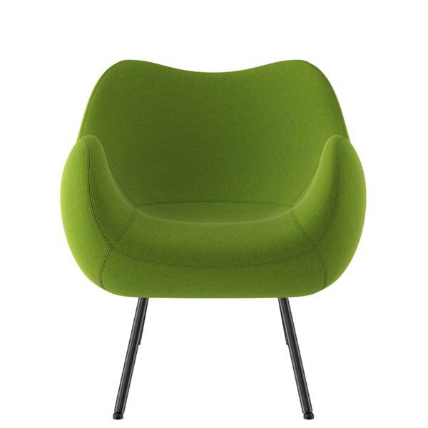 Upholstered Version Fiberglass Arm Chair RM58 Soft Abrasion Resistance