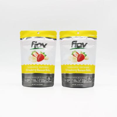 MOPP Mylar Aluminum Foil Bags 0.5oz ziplockk Pouches With Tear Notch
