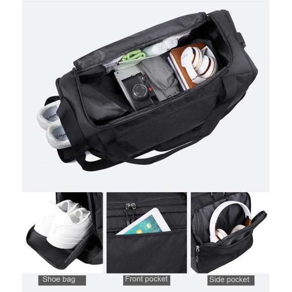 Customizable Men Women 55l Duffel Bag Sports Duffle Bag With Shoe Compartment