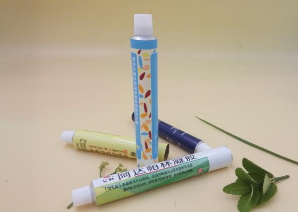 Round Flexible Printed Tube Packaging Screw Cap Customized Artwork
