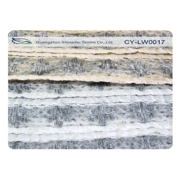 Dramatic Charming Stretch Lace Fabric For Shirt Bag , Polyester Spandex Fabric CY-LW0017