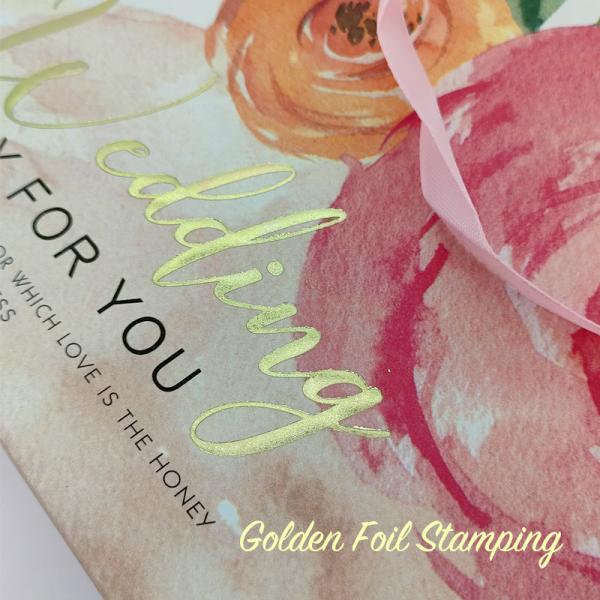 Сумка подарка конфеты бумажной свадьбы с розовой ручкой ленты