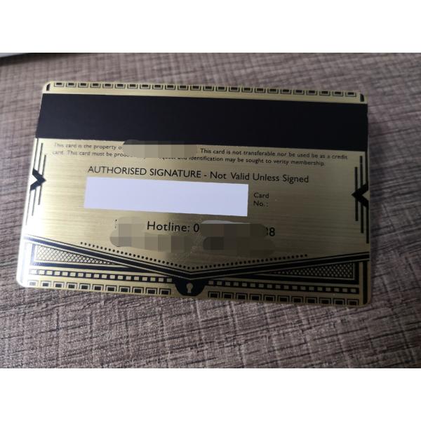 CR80 Stainless Steel Metal Business Cards Gold Silver Matte Black Brush