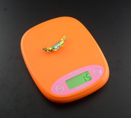 White / Orange High Precision Kitchen Scale 5kg Max Capacity
