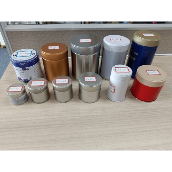 Matcha Tin Can Customize Printing Powder 150gr 100gr 30gr 40gr 50gr 60gr Matcha Tin Can with Easy Peel Film