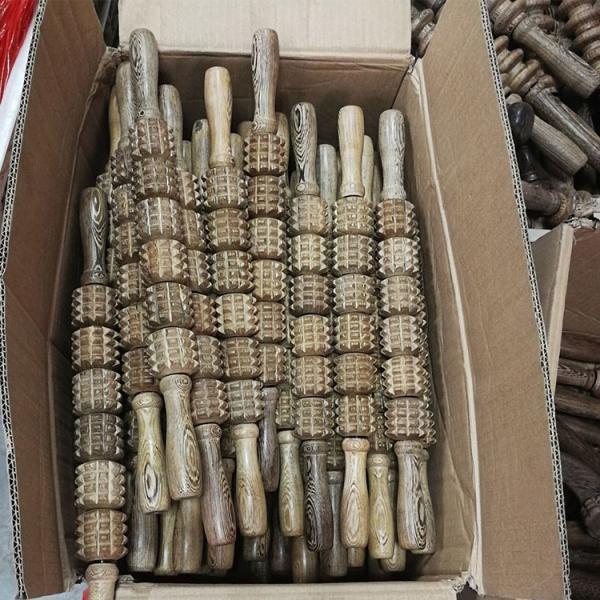 5/6/8 Rollers Wooden Sculpture Massage Tools Body Anti Celulite Wooden Massage Roller