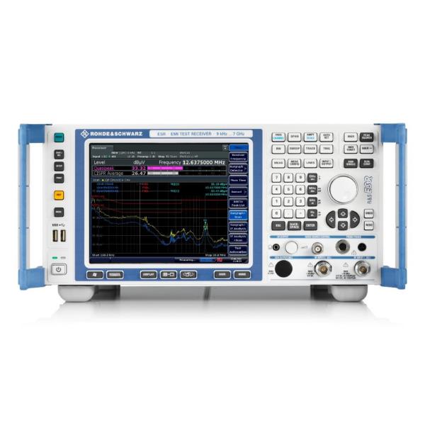 R&S ESR EMI Test Receiver with Color Display 10 Hz to 26.5 GHz and 40 MHz Bandwidth for EMC Testing