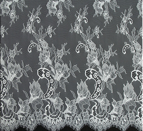 Green Environmental Protection  Eyelash Lace Fabric  for Wedding Dress