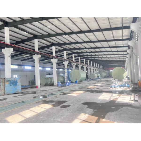 White Chemistry Mixer Frp Chemical Storage Tank Corrosion Resistance 18m3