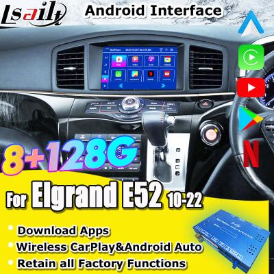 Android 13 8G Android Smart Infotainment Module para Nissan Elgrand E52 2010- Incluído CarPlay, YouTube, Ecrã de apoio de cabeça