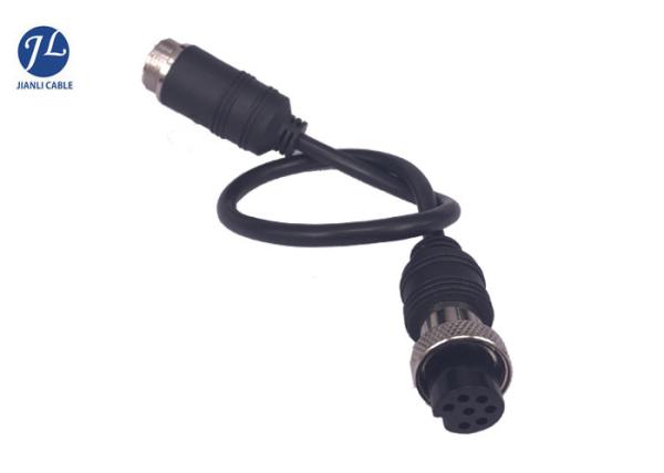 7 Pin Male To Female Aviation Cable For Vehicle 360 Degree Monitoring System