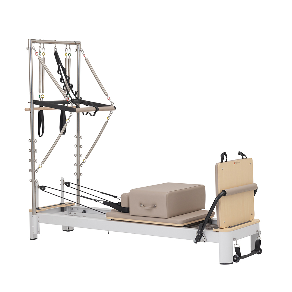 Aluminum Frame Foldable Pilates Reformer Rowing Machine With Germany Spring