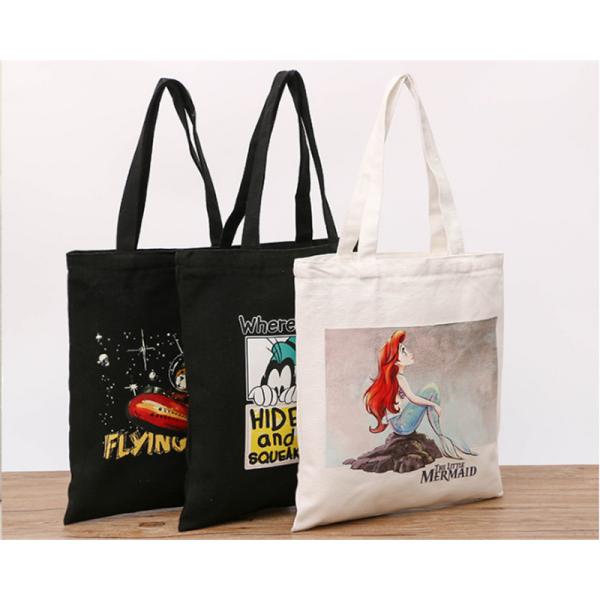 12OZ Digital Printed Eco Canvas Bags Lady Tote Shopping Bag