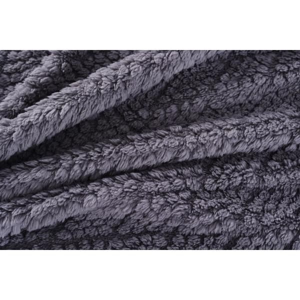 New Arrive Soft 100 Polyester Cotton Jacquard Embossed Fleece Fabric for Shoes Men Womens Clothing