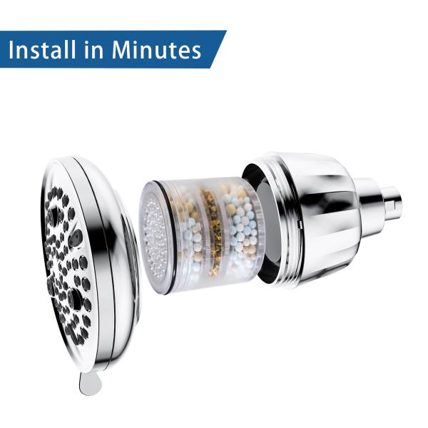 7 Functions Ceramic Valve Core Bathroom Wall Mounted Showerhead for Bathroom Room