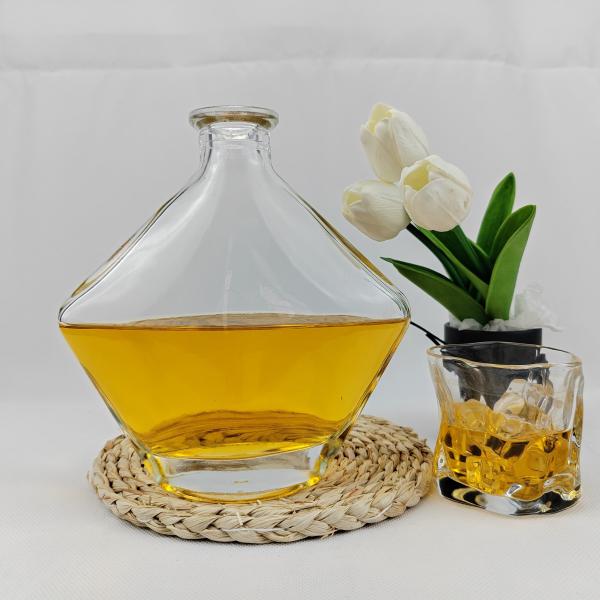 Fota de vidro de 750 ml simples e elegante para brandy feita de corpo de vidro ecológico