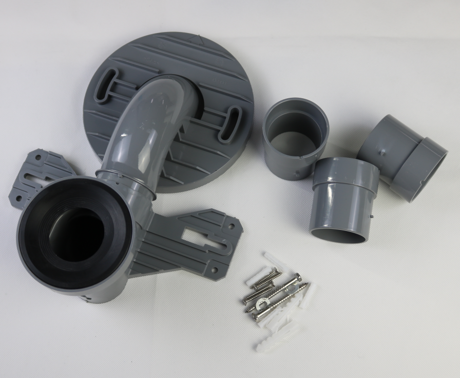 Bathroom Toilet Connection Drain Pipe Plastic Pipe Shifter Polyvinyl Chloride Offset Plate Connection Pipe