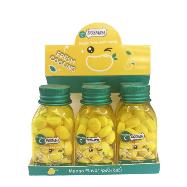 Low Calories Carbohydrate Sugar Free Mint Candy Low Fat Fiber Protein Content for Room Temperature Storage