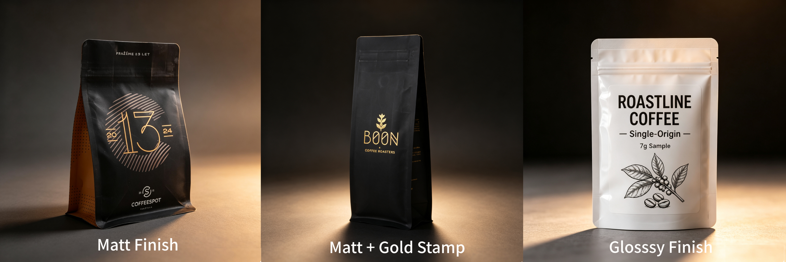 Single-Serve Drip Coffee Sachets & Sample Flat Pouches | Custom Printed 3 Side Seal Coffee Sample Bags For Hanging Drip Coffee OEM Packaging