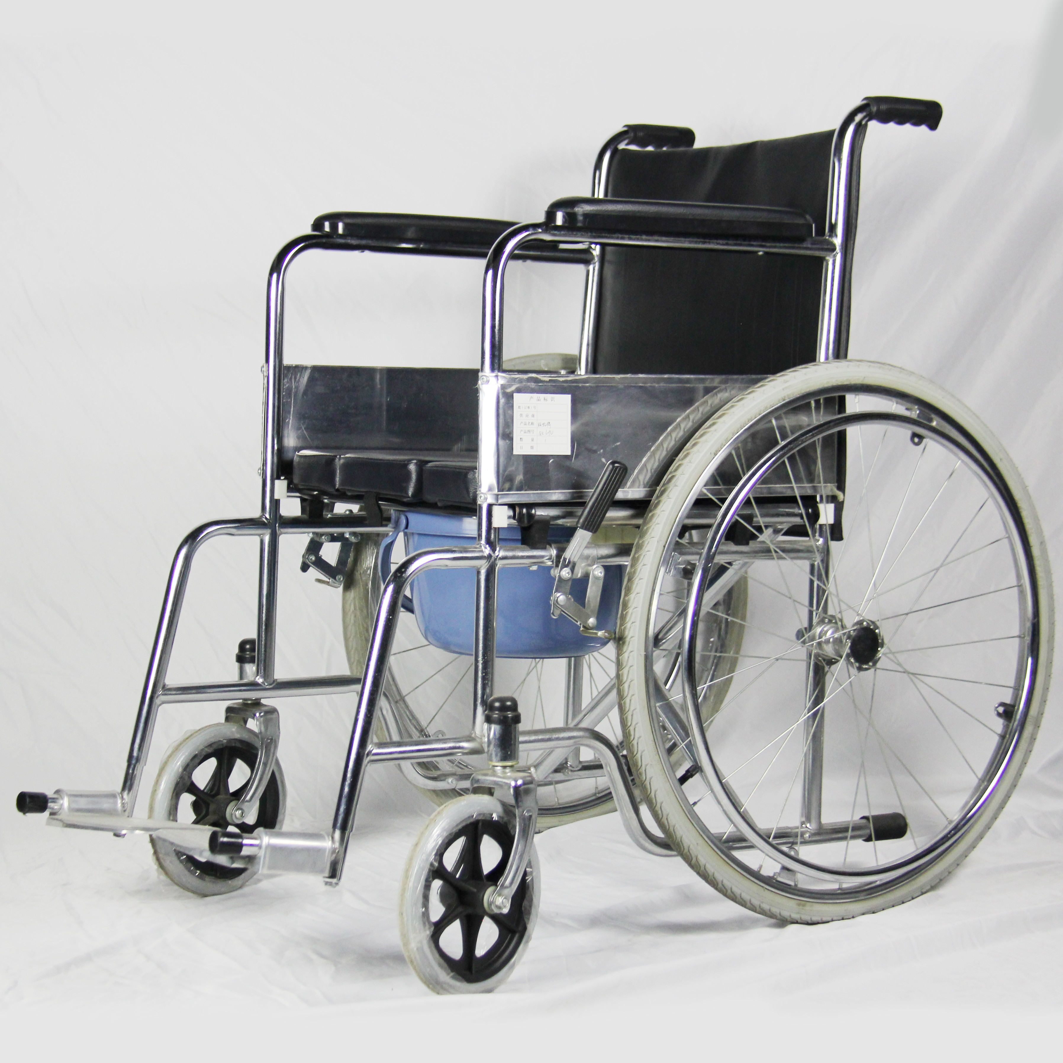 Фиксированный стул перехода Footrest подлокотника с Commode места формы u